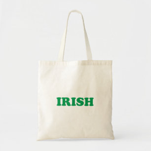 Ierse groene moderne Typografie St. Patrick's Day Tote Bag