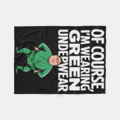 Ierse groene outfits St. Patrick's Day idee Fleece Deken (Voorkant (Horizontaal))