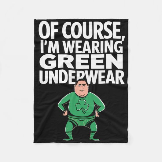Ierse groene outfits St. Patrick's Day idee Fleece Deken (Voorkant)