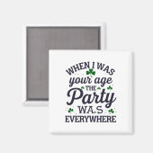 Ierse groene outfits St. Patrick's Day idee Magneet (Voorkant / Achterkant)