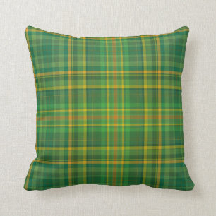 Ierse groene ruit (Tartan) op maat Kussen