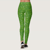 Ierse groene shamrocks leggings (Achterkant)