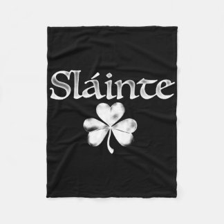 Ierse Groene Slainte Sint Paddy's Shamrock Goed Hi Fleece Deken