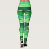 Ierse groene streep patroon St Patrick's Day Leggings (Achterkant)
