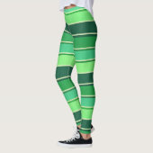 Ierse groene streep patroon St Patrick's Day Leggings (Links)
