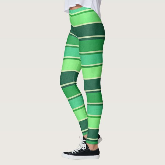 Ierse groene streep patroon St Patrick's Day Leggings (Links)