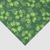 Ierse Groene Vierbladige Klaver Tissuepapier (Detail)