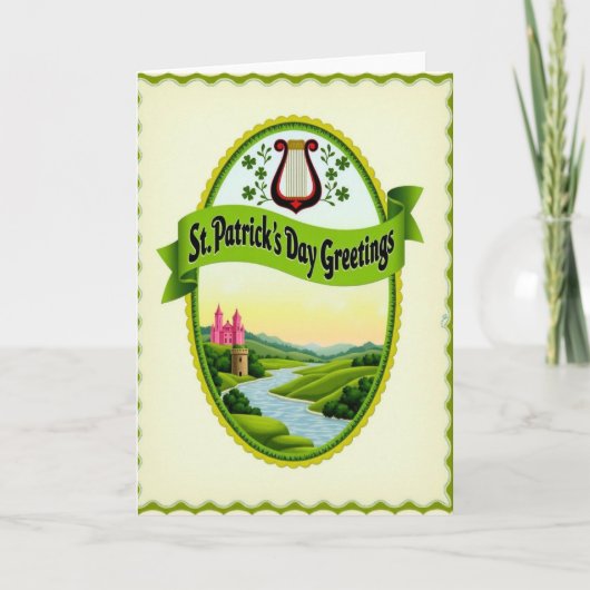 Ierse Groet Scene Kaart (Voorkant)