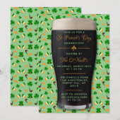Ierse Guinness Pint St. Patrick's Day Feestje Kaart (Voorkant / Achterkant)