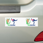Ierse Harp-Australië vlag Bumper-Sticker Bumpersticker (Op auto)