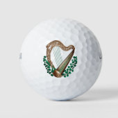 Ierse harp en shamrocks golfballen (Voorkant)