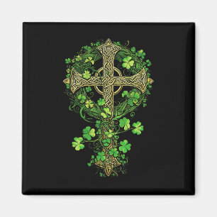 Ierse Harp Keltisch Kruisknoop Klaver St Shamrock Magneet