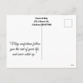 Ierse Harp Saint Patrick's Day Leprechaun Feestdagenkaart (Achterkant)