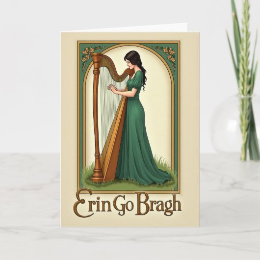 Ierse Harp Serenade Kaart (Voorkant)
