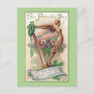 Ierse Harp St. Patrick's Day Briefkaart