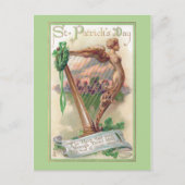  Ierse Harp St. Patrick's Day Briefkaart (Voorkant)