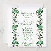 Ierse harp "Viering van het leven" Kaart (Achterkant)