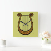 Ierse Harp Vierkante Klok (Huis)