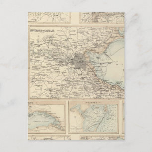 Ierse havens en havens briefkaart