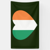 Ierse Heartflag bnrcnt Spandoek (Verticaal)