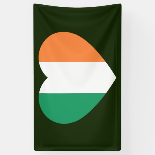 Ierse Heartflag bnrcnt Spandoek (Verticaal)