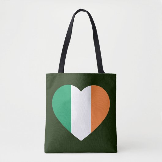 Ierse Heartflag stcnt Tote Bag (Voorkant)
