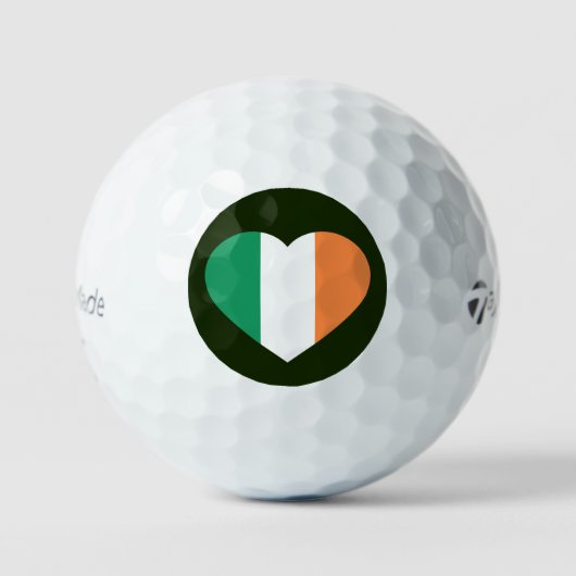 Ierse Heartflag tmtp5 gbcnt Golfballen (Voorkant)