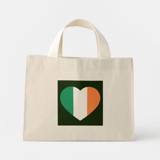 Ierse Heartflag ttcnt Mini Tote Bag (Achterkant)