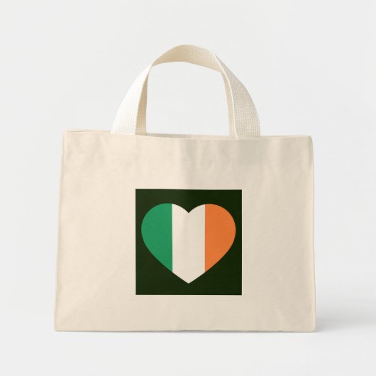 Ierse Heartflag ttcnt Mini Tote Bag (Voorkant)