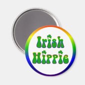 Ierse hippie ronde magneet (Voorkant / Achterkant)