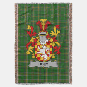 Ierse Hoey of O_Hoey Wapen Familie Crest Ir Deken