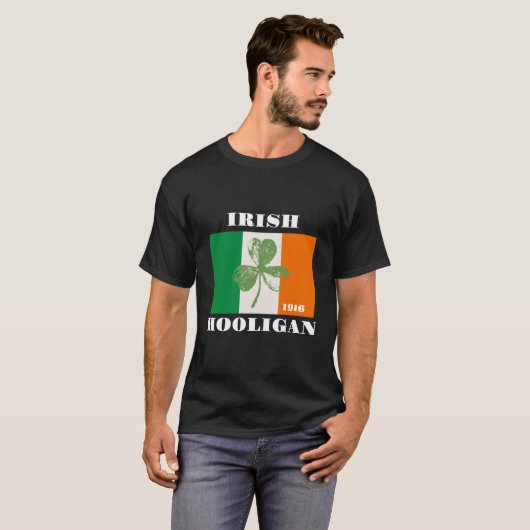 Ierse Hooligan T-Shirt 1916 (Voorkant volledig)