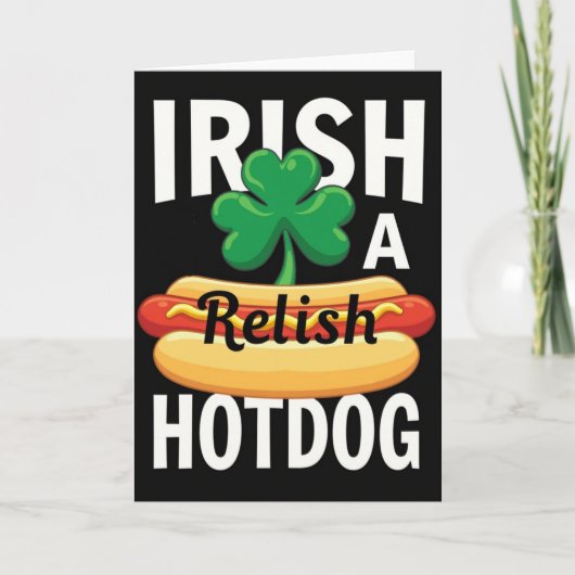 Ierse Hotdog Relish Kaart (Voorkant)