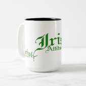 Ierse houding tweekleurige koffiemok (Voorkant links)