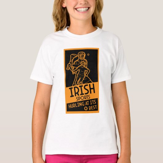 Ierse Hurling Sport T-shirt (Voorkant)
