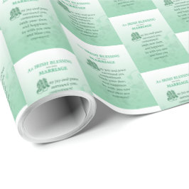 Ierse huwelijksfelicitaties zegen cadeaupapier