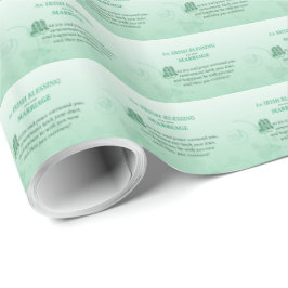 Ierse huwelijksfelicitaties zegen cadeaupapier