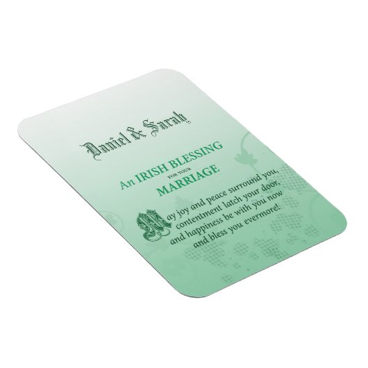 Ierse huwelijksfelicitaties zegen magneet (Rechterzijde)