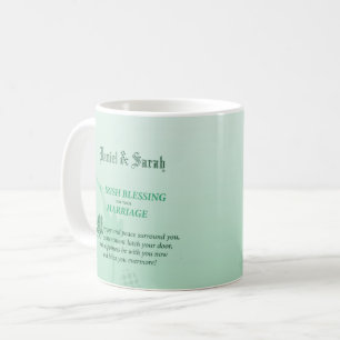 Ierse huwelijksgelukwensen zegen koffiemok