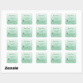 Ierse huwelijksgelukwensen zegen vierkante sticker (Vel)