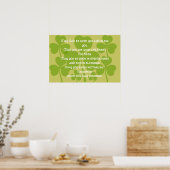 Ierse Huwelijkszegen Poster (Keuken)