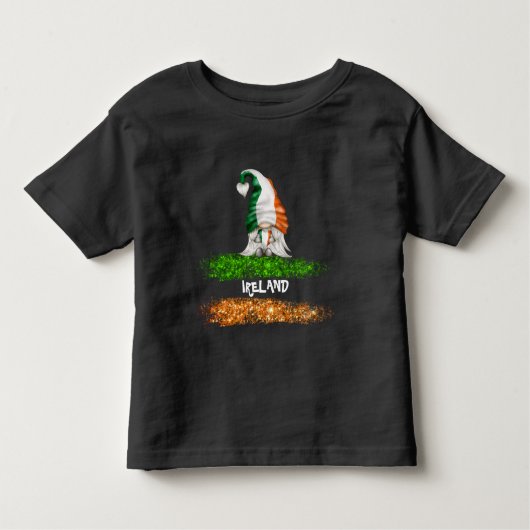 *~* IERSE IERLAND GNOME PEUTER Vlag T-shirt (Voorkant)