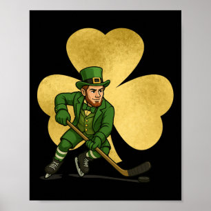 Ierse IJshockey Universiteit Vechtende Grote Shamr Poster