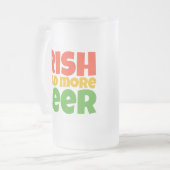 Ierse Ik Had Meer Bier Bevroren Glas Mok (Voorkant links)