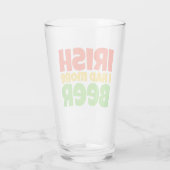 Ierse Ik Had Meer Bier Glas Tumbler (Achterkant)