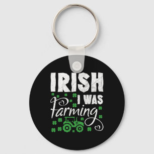 Ierse Ik Was Boerderij Tractor Boer St Patricks Da Sleutelhanger