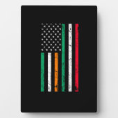 Ierse Italiaanse Amerikaanse vlag Ierland Italië S Fotoplaat (voorkant)