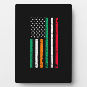 Ierse Italiaanse Amerikaanse vlag Ierland Italië S Fotoplaat