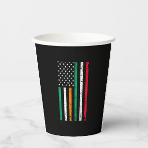 Ierse Italiaanse Amerikaanse vlag Ierland Italië S Papieren Bekers
