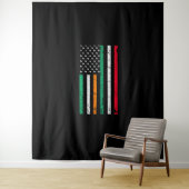 Ierse Italiaanse Amerikaanse vlag Ierland Italië S Wandkleed (In situ)